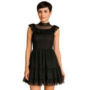 Black Sleeveless Lace Dress WOMEN'S WOMAN'S SIZE MEDIUM ADULT